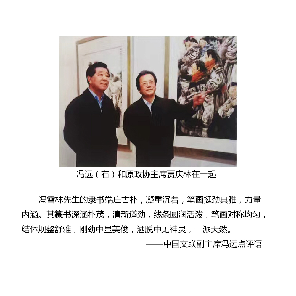 中国文联副主席冯远点评冯雪林书法